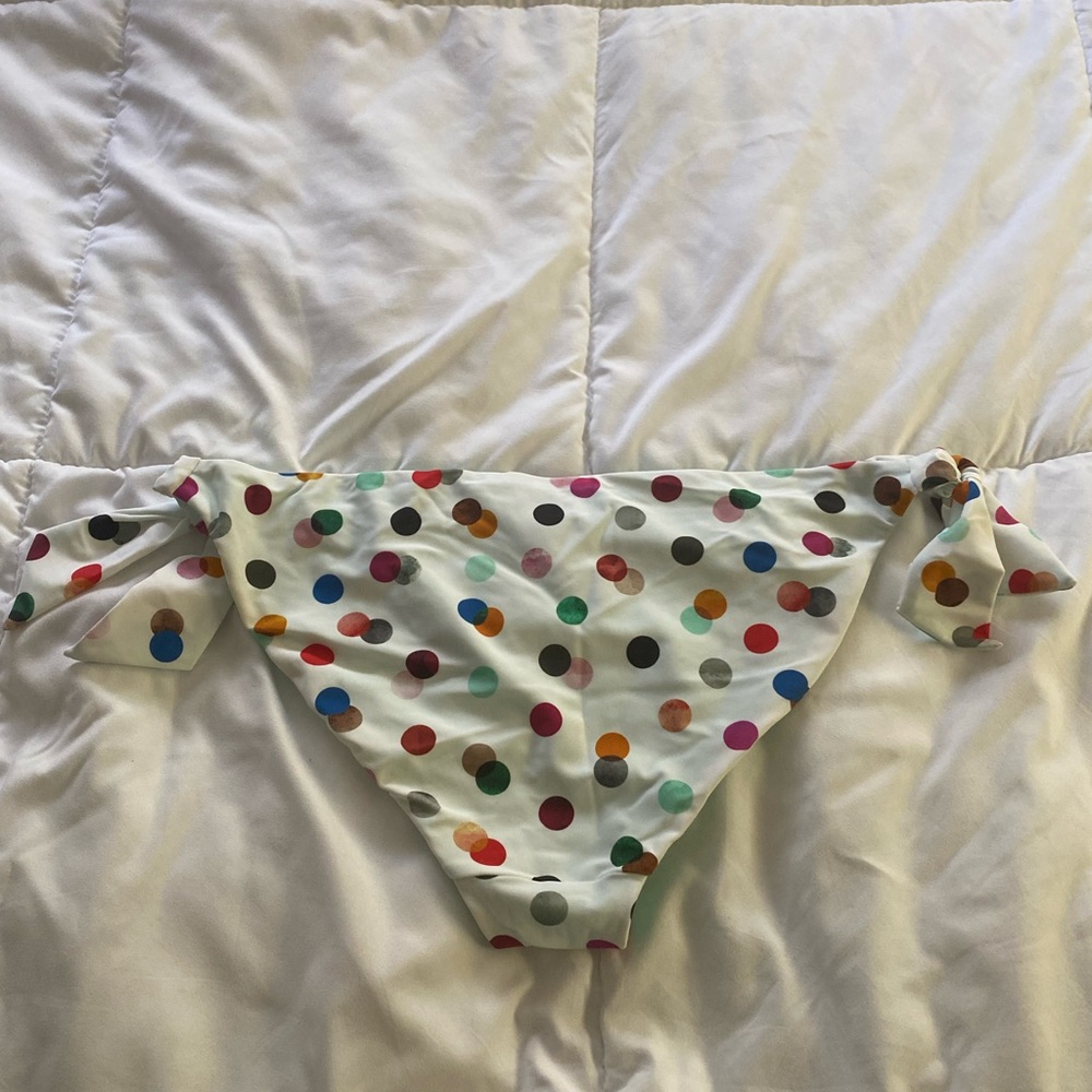 Endless sun bikini bottoms size large polka dots with multi colors - Picture 2 of 4